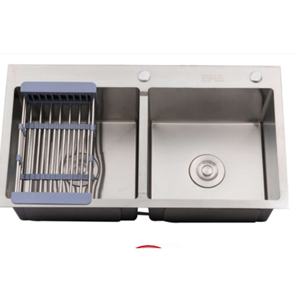 Chậu rửa bát inox 2 ngăn Pramie CP-8200 - Hàng chính hãng