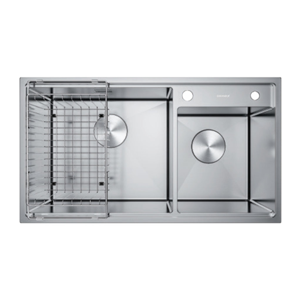 Chậu rửa bát Inox GrandX GX8648DS - Hàng chính hãng