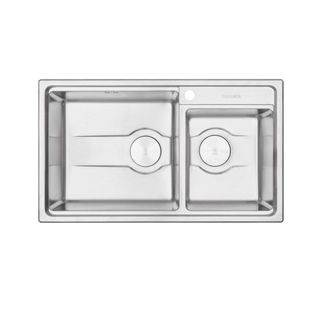 Chậu rửa chén 2 ngăn Malloca MS-5082W - Hàng chính hãng