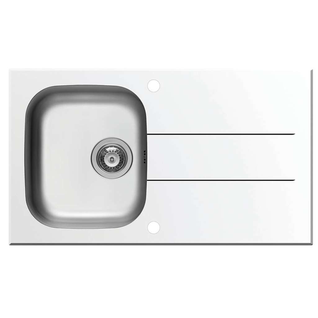 Chậu rửa chén Elica Concerto 1B 1D – White - Hàng chính hãng