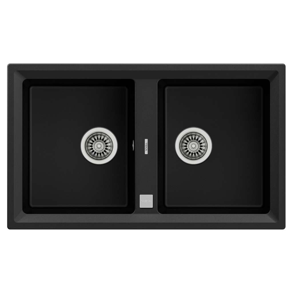 Chậu rửa chén Teka STONE 90 B-TG 2B Black - Hàng chính hãng