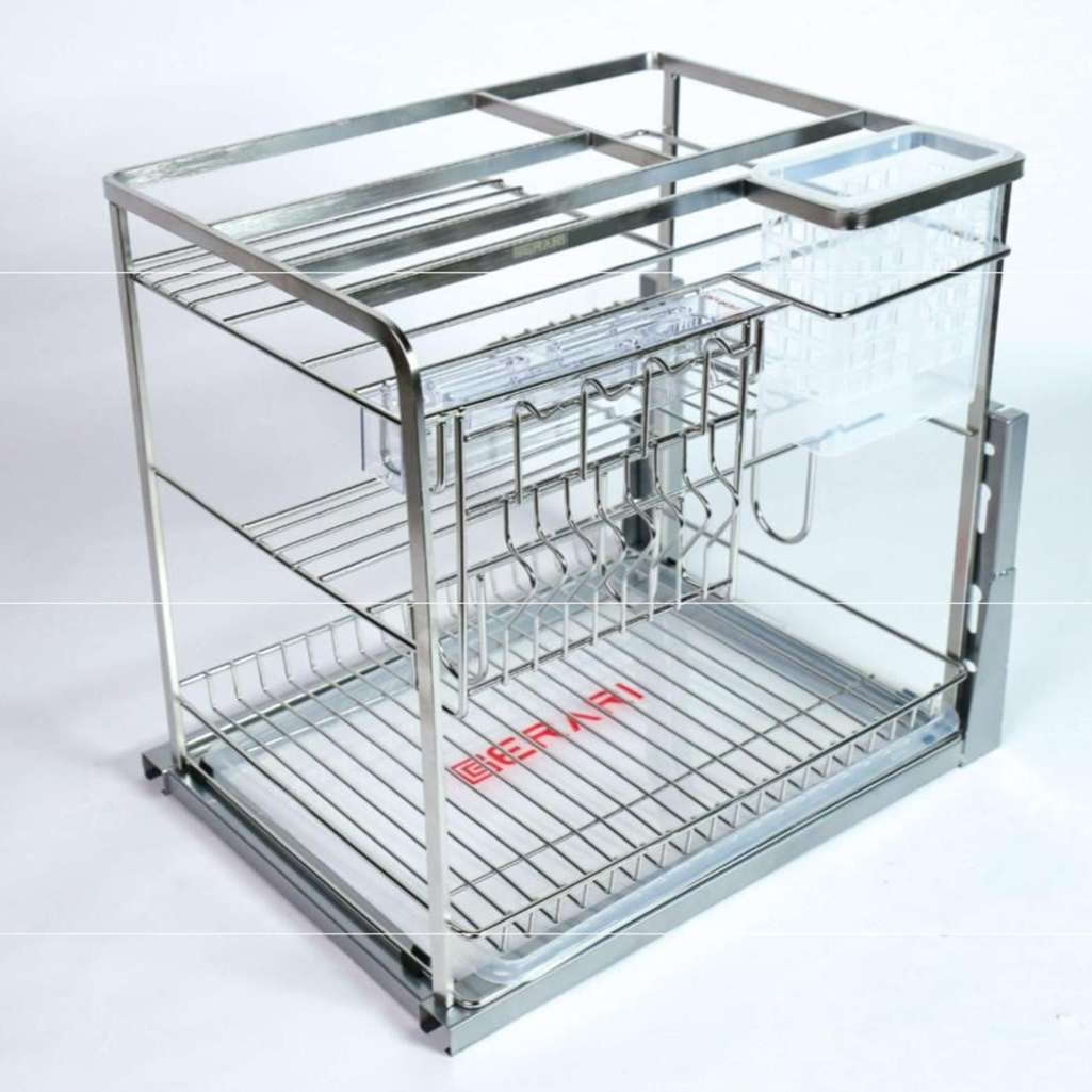 Kệ dao thớt chai lọ nan dẹt Gerari DEL.200 - Hàng chính hãng