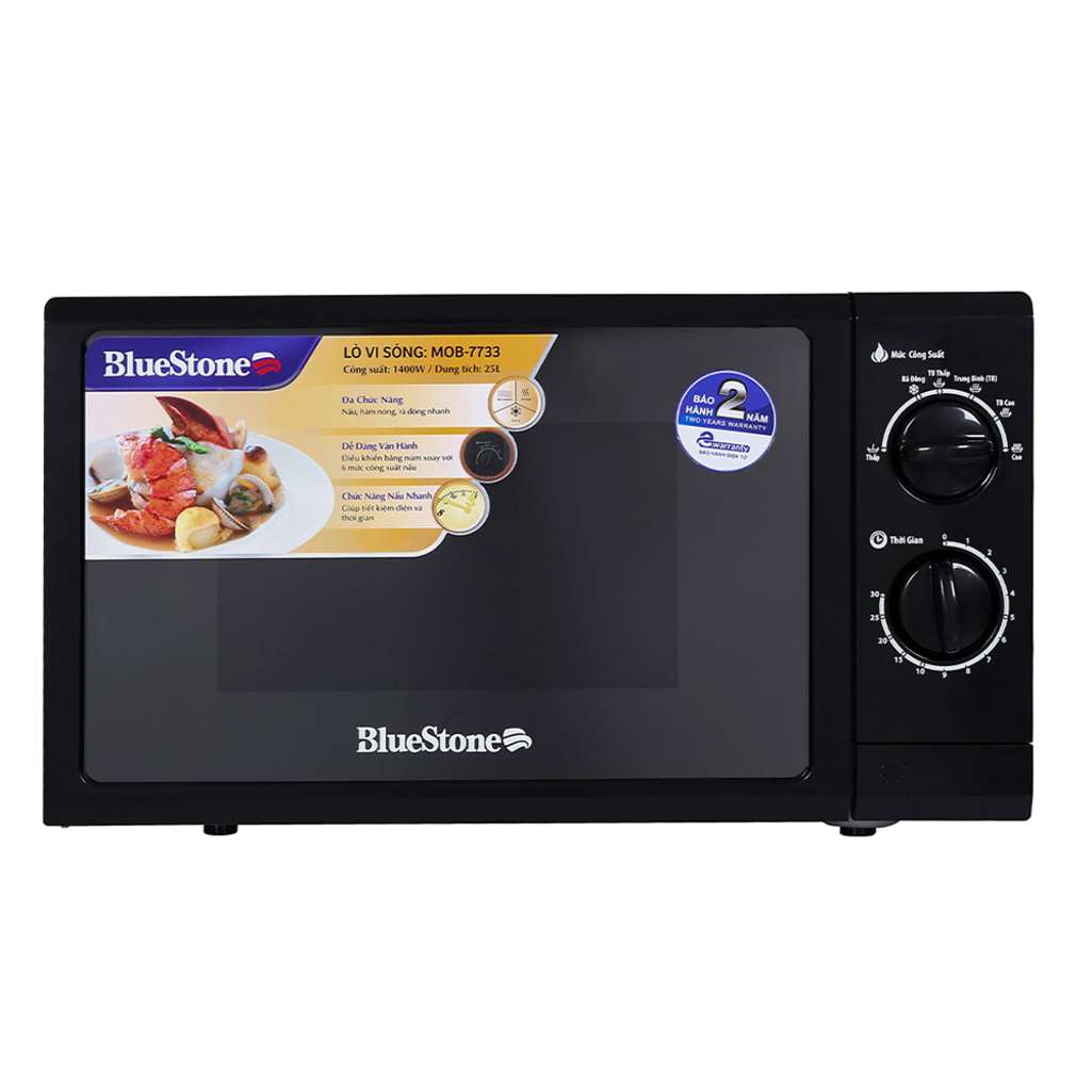 Lò vi sóng cơ Bluestone 25 lít MOB-7733 - Hàng chính hãng