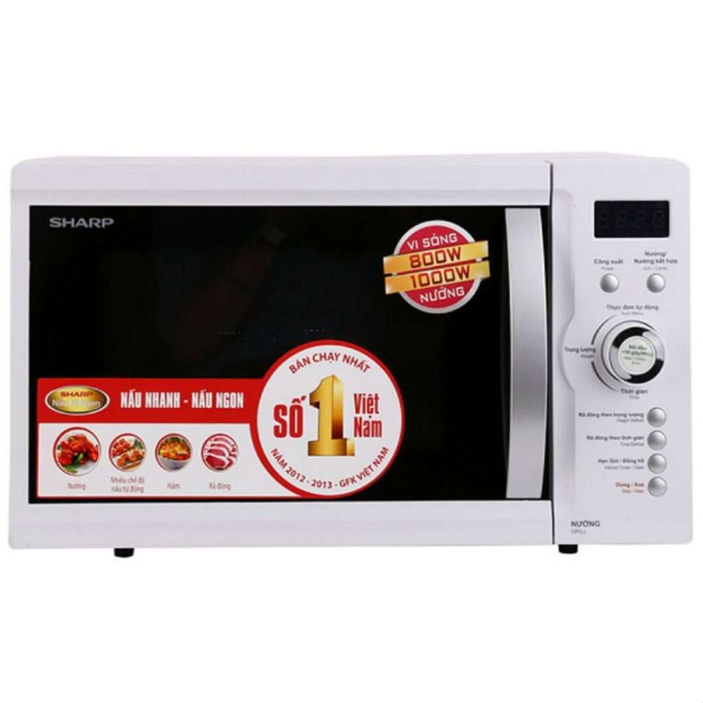 Lò Vi Sóng Có Nướng Sharp R-G371VN-W - Hàng chính hãng
