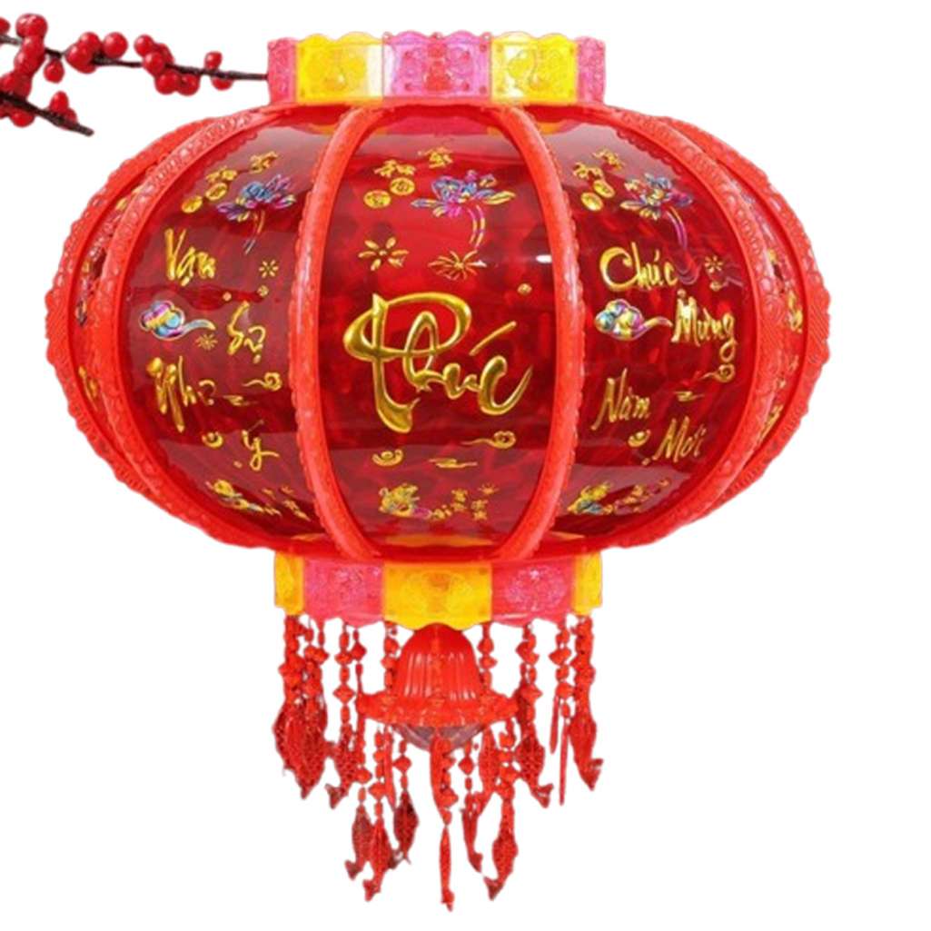 Lồng đèn điện xoay Size70, Đường kính 45cm - Hàng chính hãng