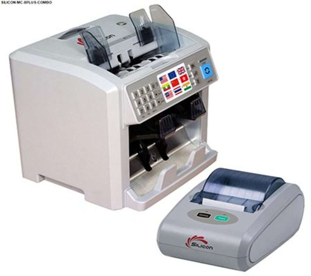 Máy đếm tiền Silicon MC-8PLUS (Combo) - Hàng chính hãng