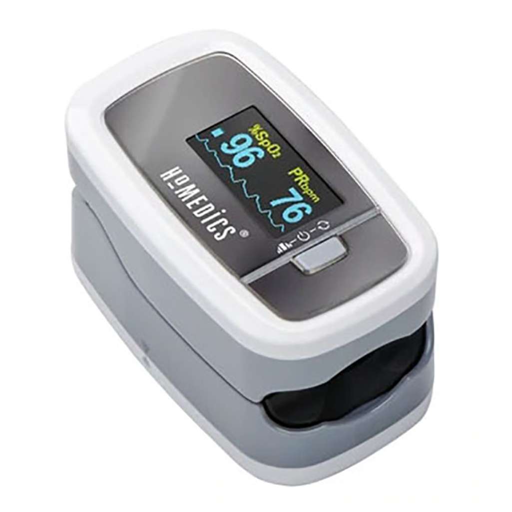 Máy đo nồng độ oxy máu SPO2 và nhịp tim HoMedics PX-131CO - Hàng chính hãng