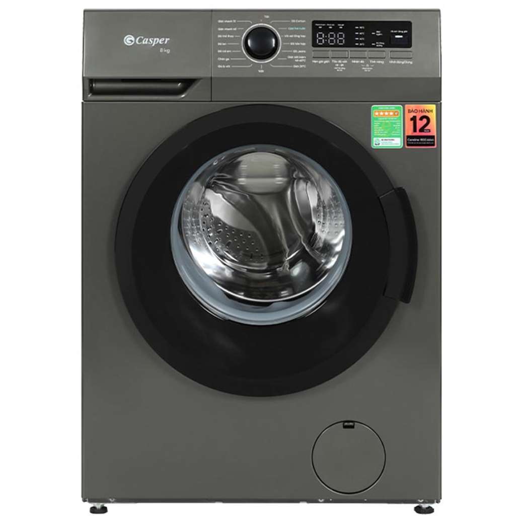 Máy giặt Casper Inverter 8 kg WF-8VG1  - Hàng chính hãng