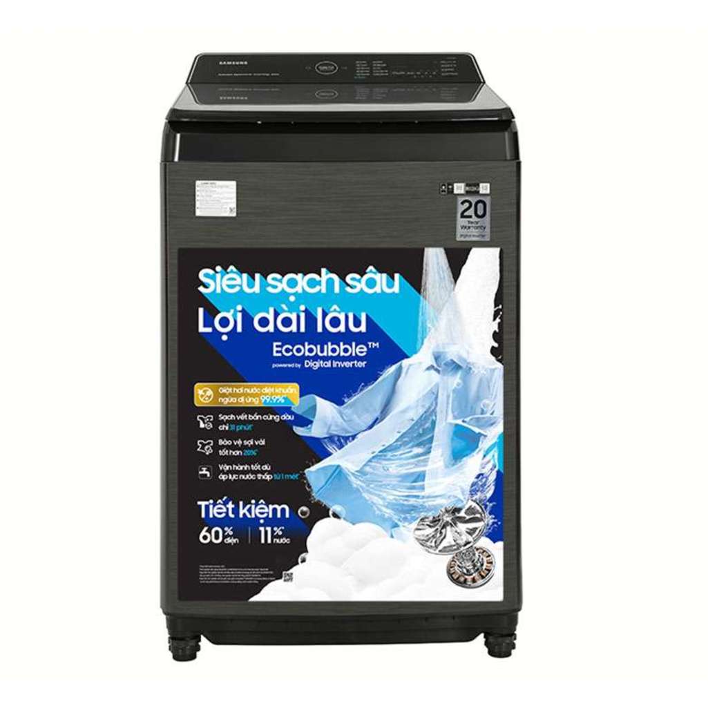 Máy giặt Inverter 17kg Samsung WA17CG6886BVSV - Hàng chính hãng