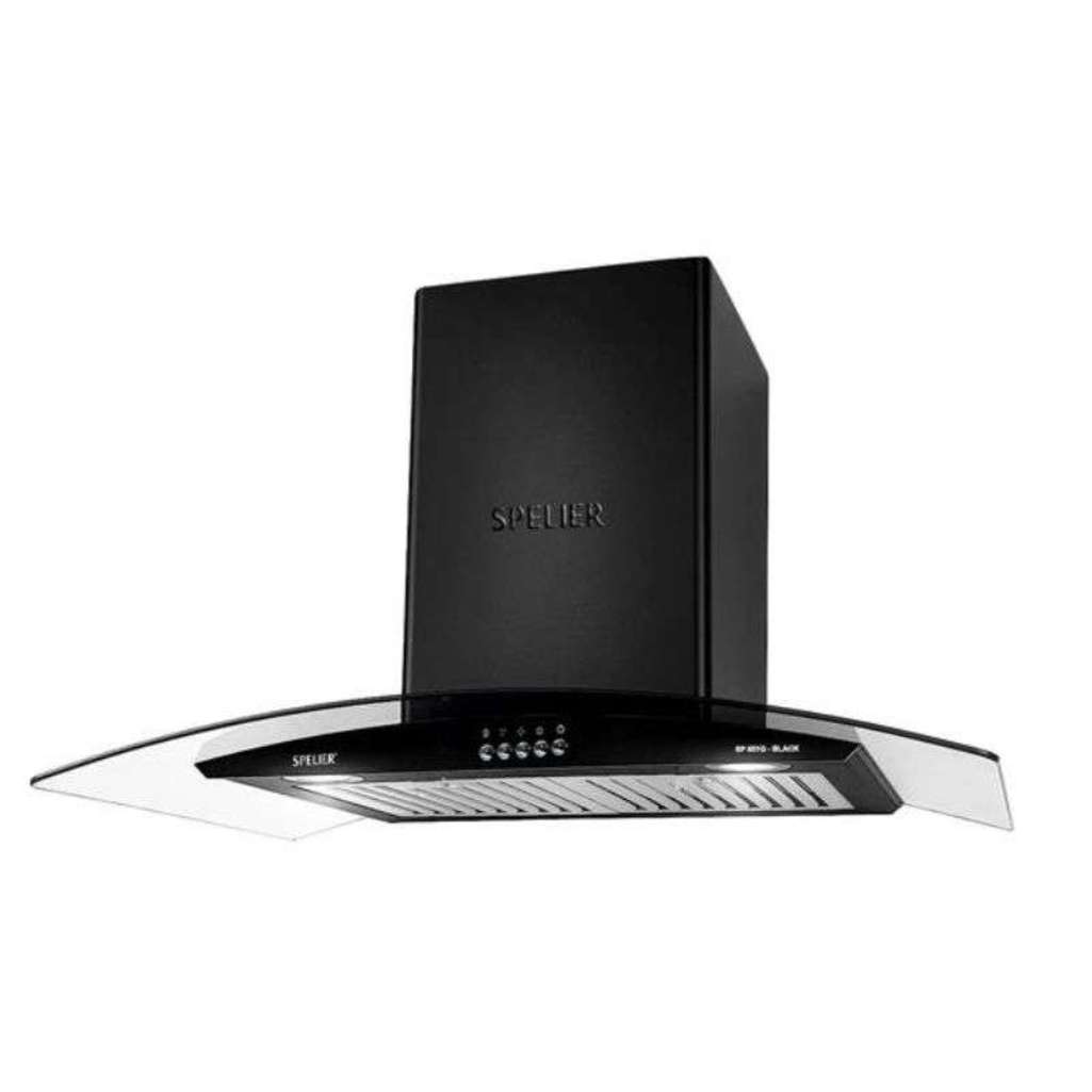 Máy hút mùi kính cong Spelier SP-651G BLACK - Hàng chính hãng