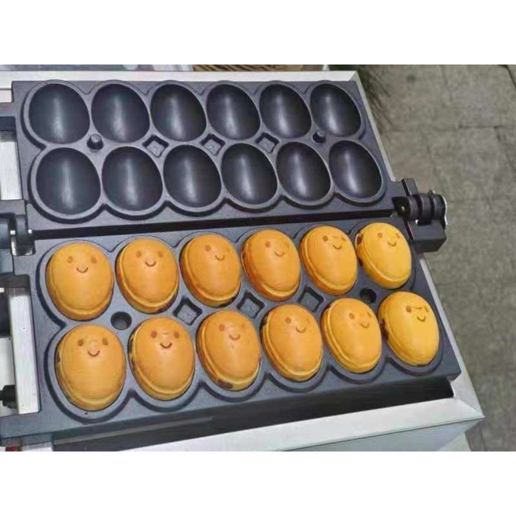Máy làm bánh hình quả trứng gà 12 cái - Hàng chính hãng