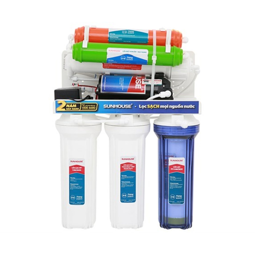 Máy lọc nước để gầm 8 lõi Sunhouse SHA8878KV - Hàng chính hãng