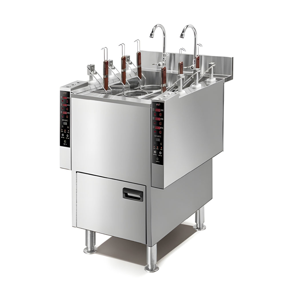 Máy nấu mì công nghiệp 6 giỏ H&C CM-Z6 9000W - Hàng chính hãng