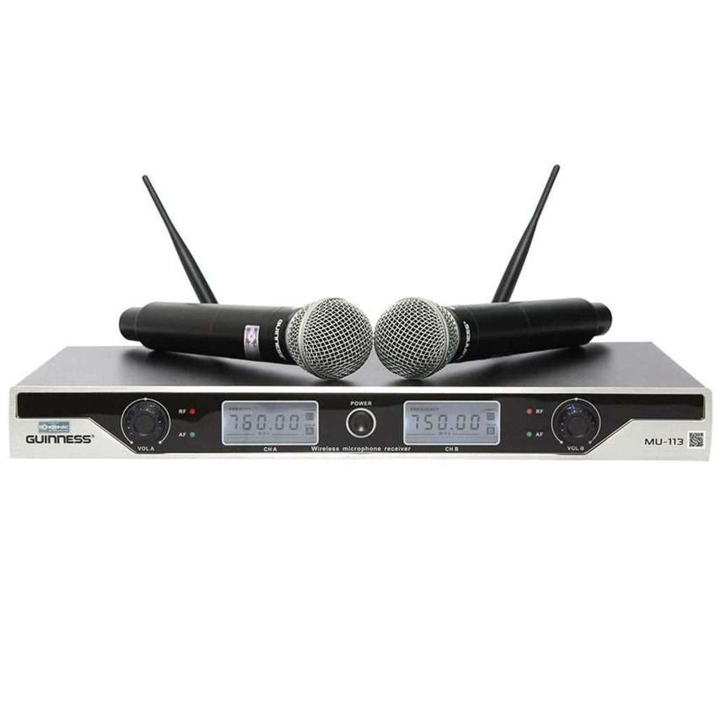 Micro Karaoke không dây Guinness MU-113 - Hàng chính hãng