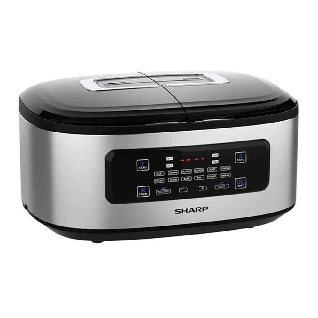 Nồi cơm điện tử 2 ngăn Sharp KN-TC50VN-SL - Hàng chính hãng