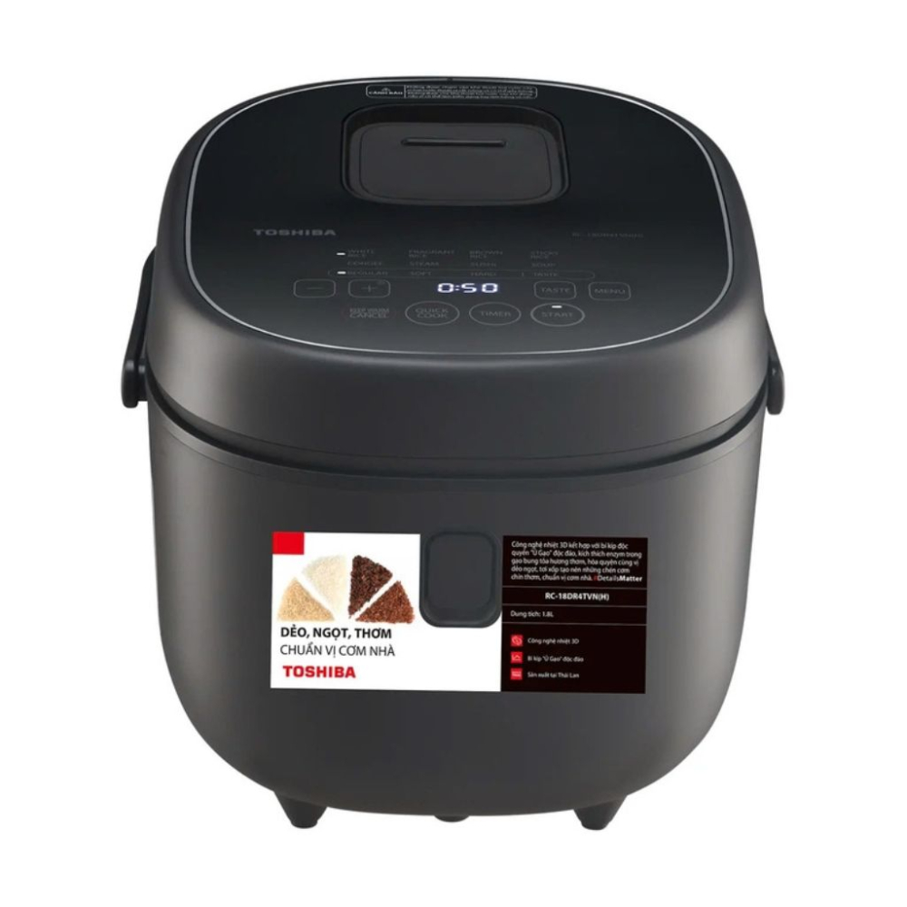 Nồi cơm điện tử Toshiba 1.8 lít RC-18DR4TVN(H) - Hàng chính hãng