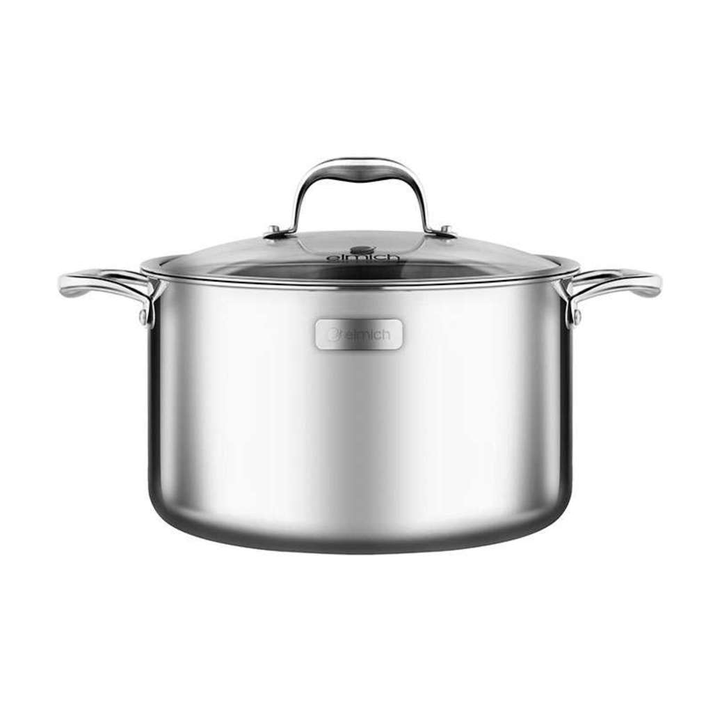 Nồi inox 3 lớp cao cấp đáy liền Elmich Trimax XS EL 3750 size 28cm - Hàng chính hãng