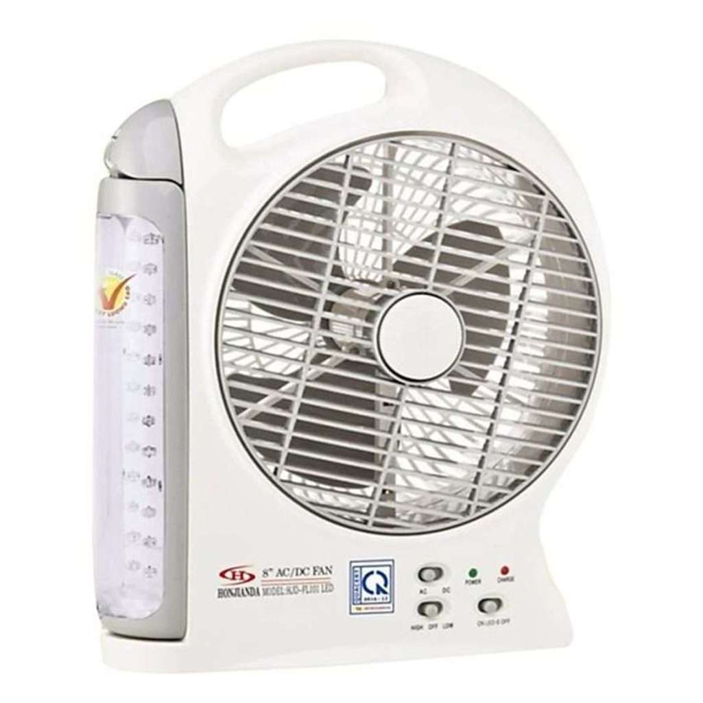 Quạt sạc kiêm đèn sạc Honjianda HJD-FL101 LED - Hàng chính hãng
