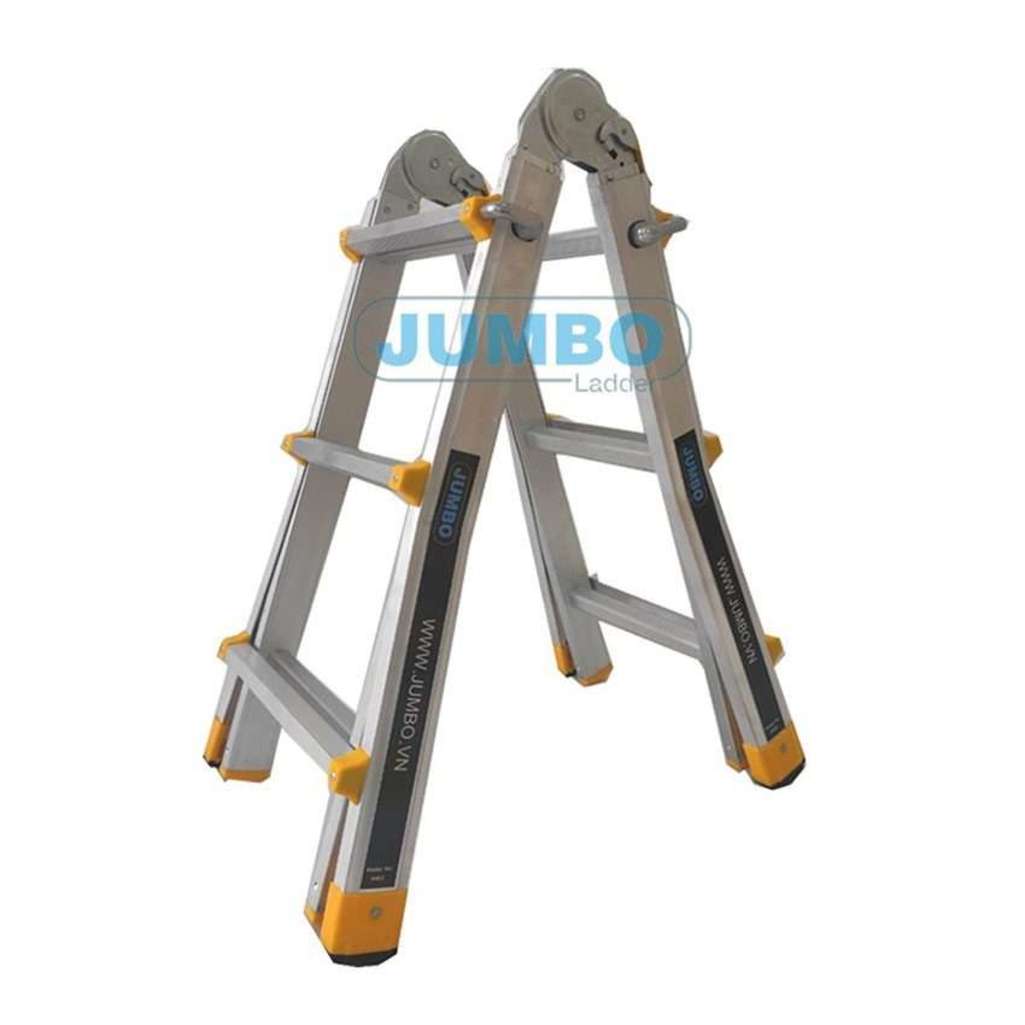 Thang nhôm gấp chữ A Jumbo A403 - Hàng chính hãng