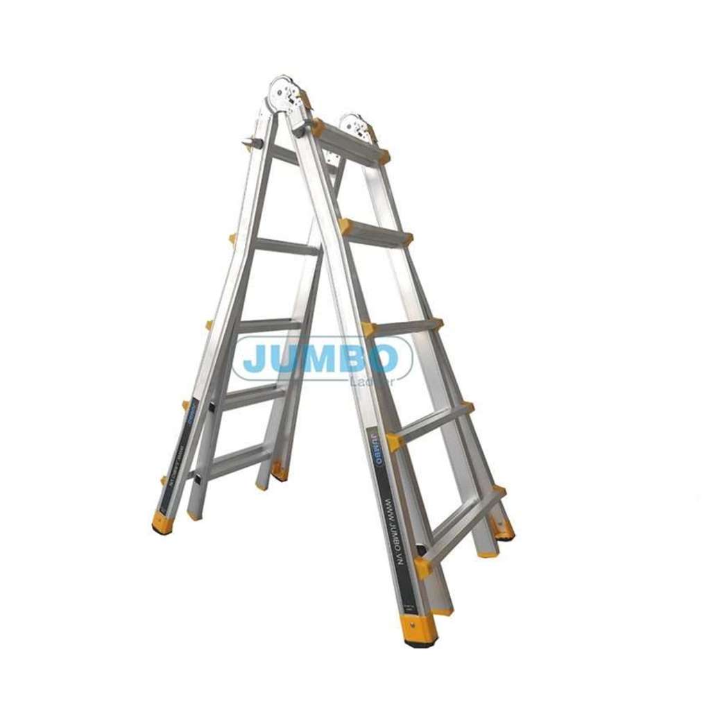 Thang nhôm gấp chữ A Jumbo A405 - Hàng chính hãng