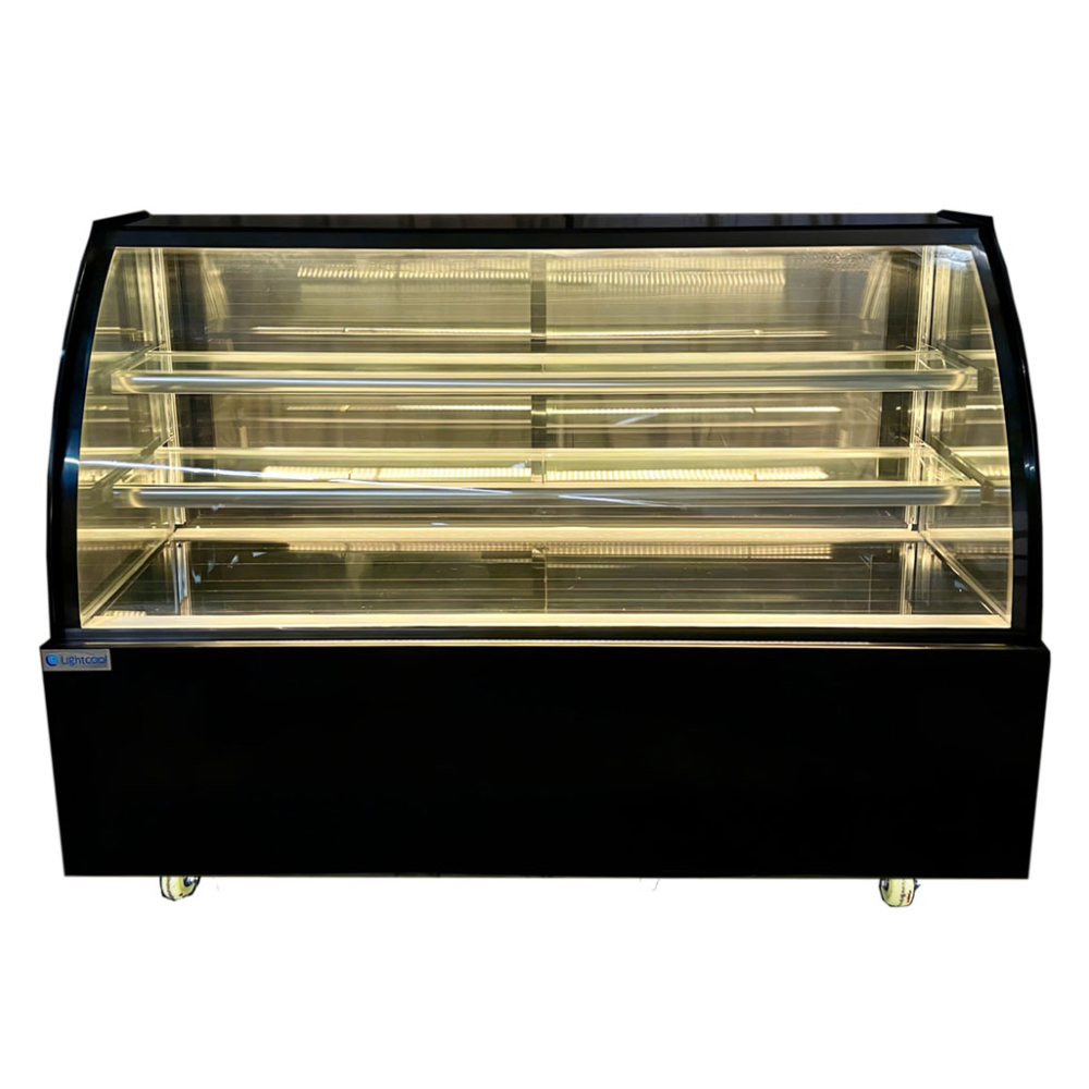 Tủ bánh kem kính cong 1.8m 3 tầng Lightcool DG-1800Z 680L - Hàng chính hãng
