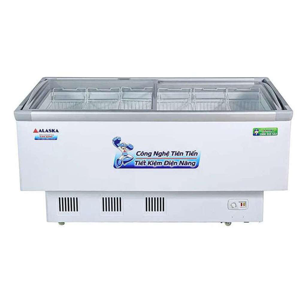Tủ đông nắp kính lùa phẳng Alaska KN-400 - Hàng chính hãng