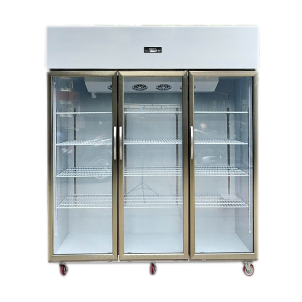 Tủ mát Inox 3 cửa kính mở Lightcool LS-1200F 1253L  - Hàng chính hãng