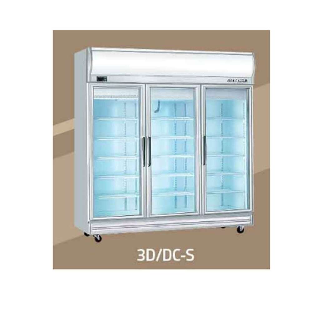 Tủ mát trưng bày 3 cánh kiếng Berjaya 3D/DC-SM - Hàng chính hãng
