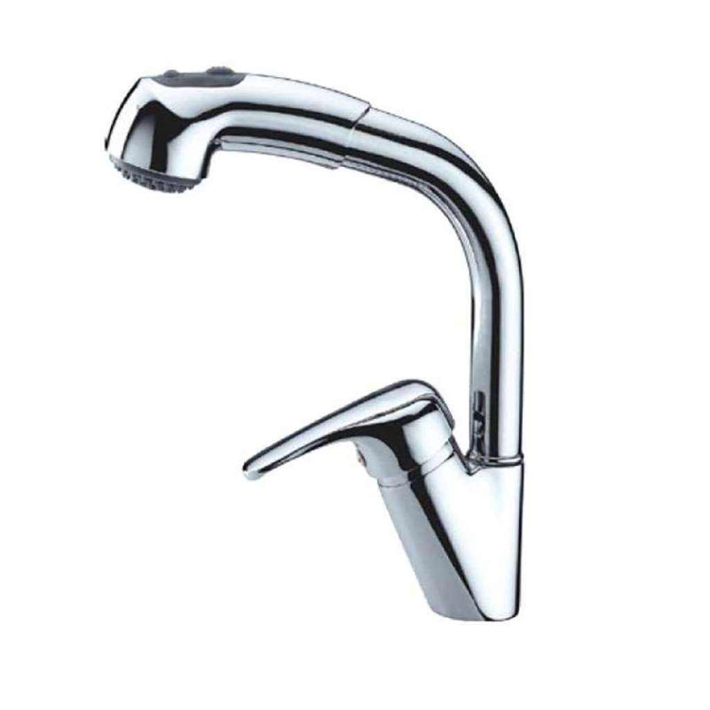 Vòi rửa chén nóng lạnh dây rút Malloca K140 - Hàng chính hãng