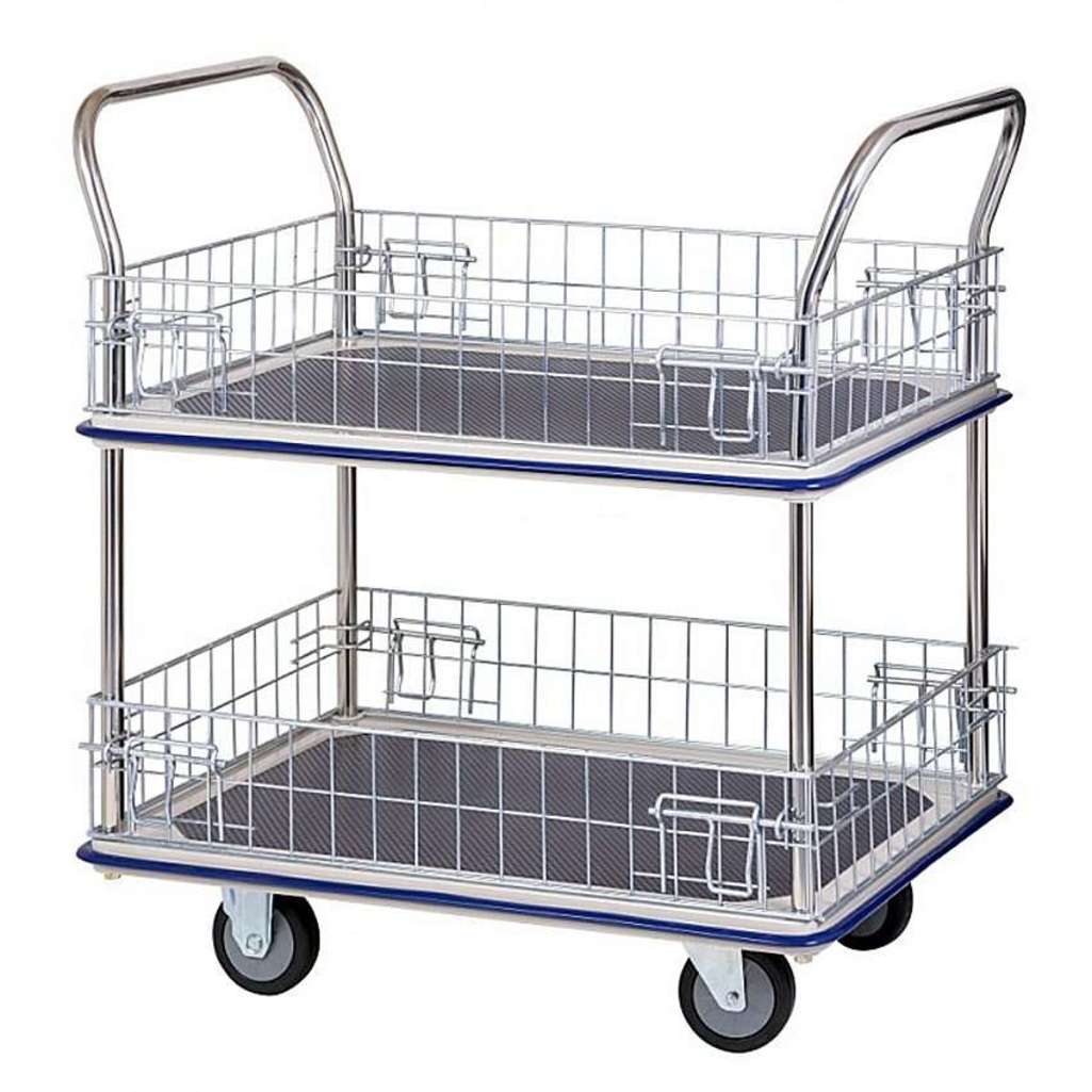 Xe đẩy hàng 2 tầng có lưới bảo vệ Sumo HB-220M - Hàng chính hãng