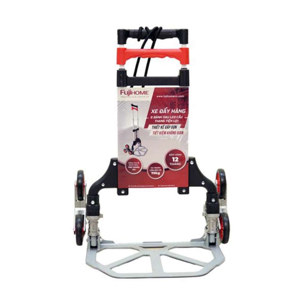 Xe đẩy hàng leo cầu thang 6 bánh Fujihome CC-675 - Hàng chính hãng