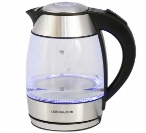 Ấm điện đun nước thủy tinh Lock&Lock EJK418SLV - Hàng chính hãng