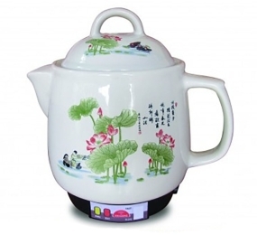 Ấm sắc thuốc điện Kim Cương KC-33T (Trắng) - Hàng chính hãng