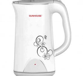 Ấm siêu tốc inox 2 lớp Sunhouse SHD-1385W (Trắng)  - Hàng chính hãng