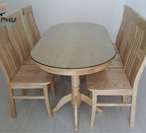 Bàn ăn gỗ sồi Nga - Hàng chính hãng