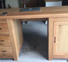 Bàn làm việc gỗ sồi Mỹ- 1,4M - Hàng chính hãng