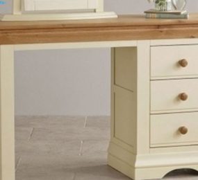 Bàn làm việc trắng mặt sồi - Hàng chính hãng