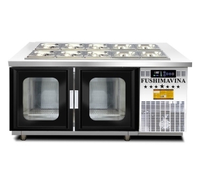 Bàn mát salad 2 cánh Fushima FSM-BSLCK1.5 - Hàng chính hãng