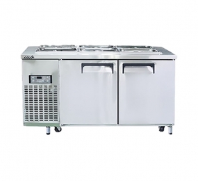 Bàn mát salad công nghiệp 2 cánh gián tiếp Happys HWI-1500S-F - Hàng chính hãng