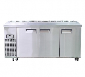 Bàn mát salad công nghiệp 3 cánh gián tiếp Happys HWI-1800S-F - Hàng chính hãng