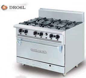 Bếp âu 6 họng có lò nướng BERJAYA DRO 6L - Hàng chính hãng