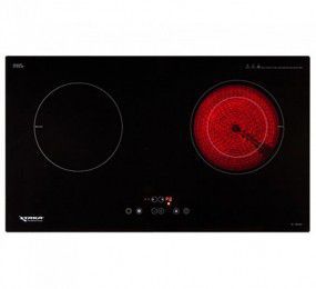 Bếp đôi hồng ngoại - điện từ Taka TK-IR02B1 - Hàng chính hãng
