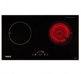 Bếp đôi hồng ngoại - điện từ Taka TK-IR02C - Hàng chính hãng