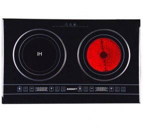 Bếp đôi điện từ - hồng ngoại Sanaky AT-21SNK - Hàng chính hãng