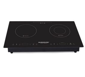 Bếp đôi điện từ hồng ngoại Sunhouse SHB9100  - Hàng chính hãng