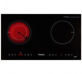 Bếp đôi hồng ngoại - điện từ Taka TK-IR2B - Hàng chính hãng