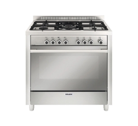 Bếp gas 5 vùng nấu kết hợp lò nướng Glem MQB612VI 90cm - Hàng chính hãng