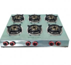 Bếp gas 6 lò điếu inox Bluestar BS-06SV