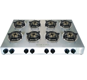 Bếp gas 8 lò điếu inox Bluestar BS-08SV
