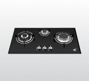 Bếp gas ba âm kính Malloca GHG 733B - Hàng chính hãng